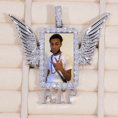 RIP WING 3D CUSTOM PICTURE PENDANT