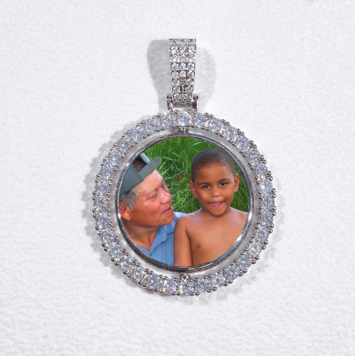 3D Spinning 2-Faced Custom Picture Pendant