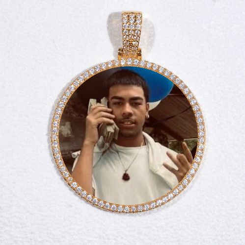 MEDIUM 3D CIRCLE CUSTOM PICTURE PENDANT