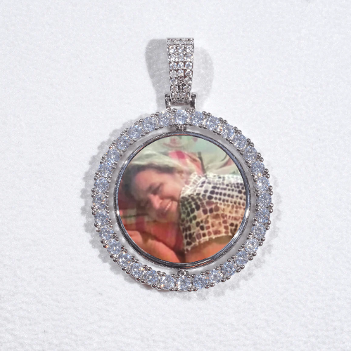 3D Spinning 2-Faced Custom Picture Pendant
