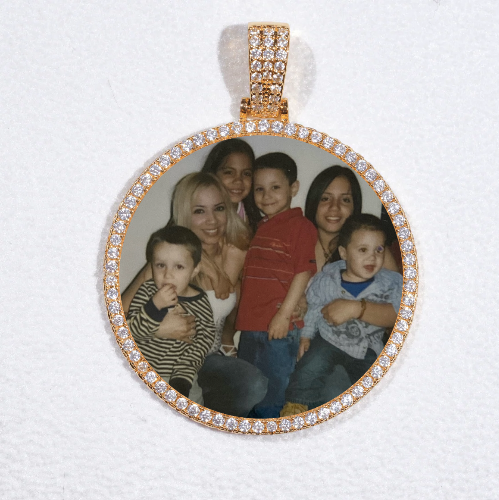MEDIUM 3D CIRCLE CUSTOM PICTURE PENDANT
