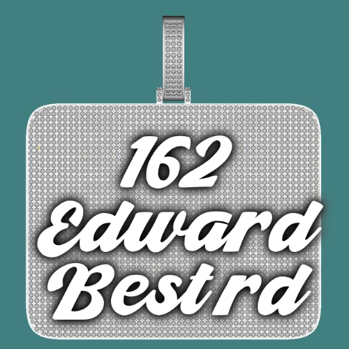 CUSTOM LETTER NECKLACE 3D BIG SQUARE