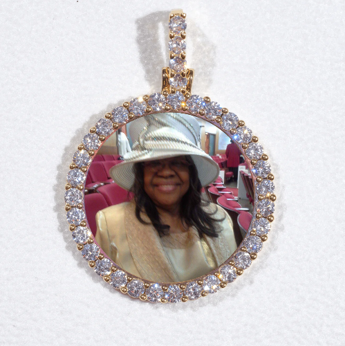 3D CIRCLE CUSTOM PICTURE PENDANT SMALL SIZE