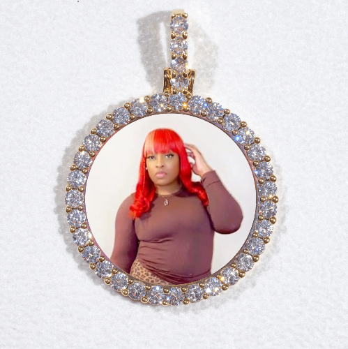 3D CIRCLE CUSTOM PICTURE PENDANT SMALL SIZE