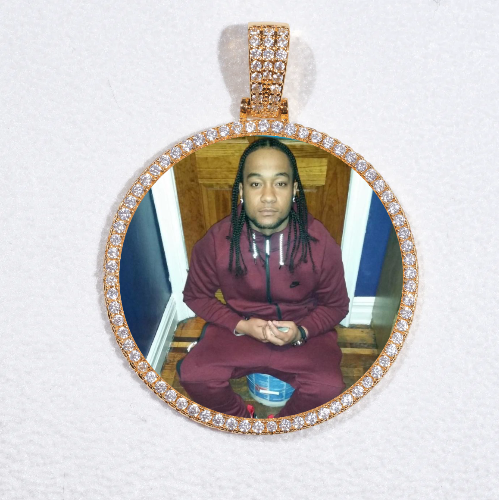 MEDIUM 3D CIRCLE CUSTOM PICTURE PENDANT