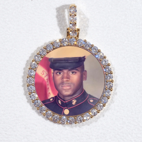 3D CIRCLE CUSTOM PICTURE PENDANT SMALL SIZE