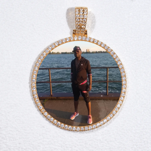 MEDIUM 3D CIRCLE CUSTOM PICTURE PENDANT