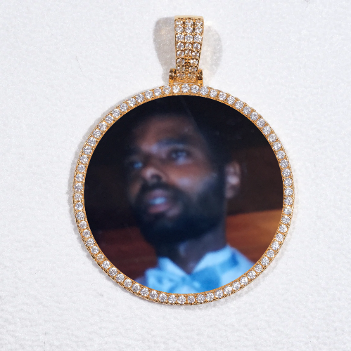 MEDIUM 3D CIRCLE CUSTOM PICTURE PENDANT