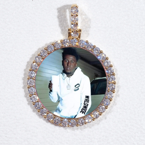 3D CIRCLE CUSTOM PICTURE PENDANT SMALL SIZE