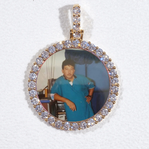 3D CIRCLE CUSTOM PICTURE PENDANT SMALL SIZE