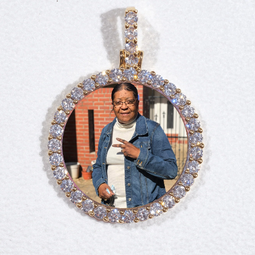 3D CIRCLE CUSTOM PICTURE PENDANT SMALL SIZE