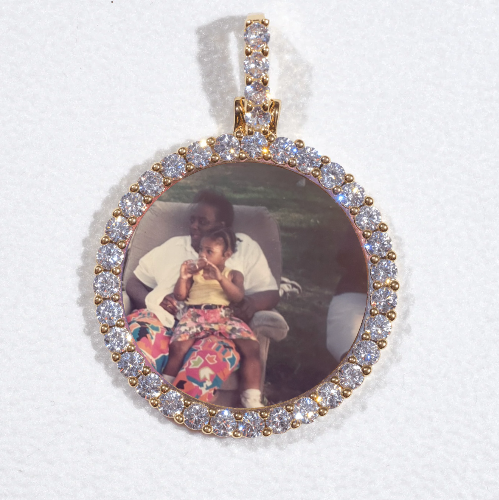 3D CIRCLE CUSTOM PICTURE PENDANT SMALL SIZE