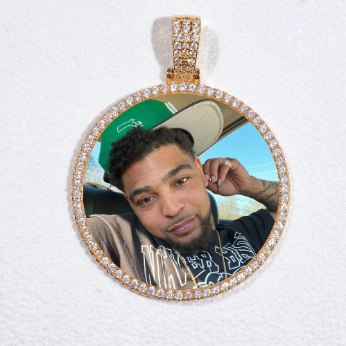 MEDIUM 3D CIRCLE CUSTOM PICTURE PENDANT