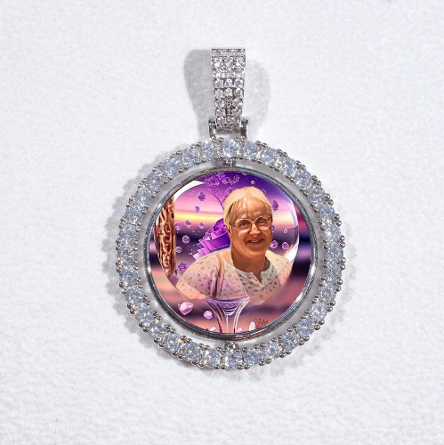 3D Spinning 2-Faced Custom Picture Pendant