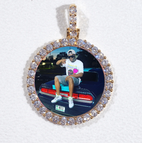 3D CIRCLE CUSTOM PICTURE PENDANT SMALL SIZE