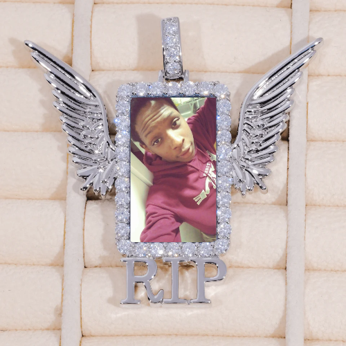 RIP WING 3D CUSTOM PICTURE PENDANT