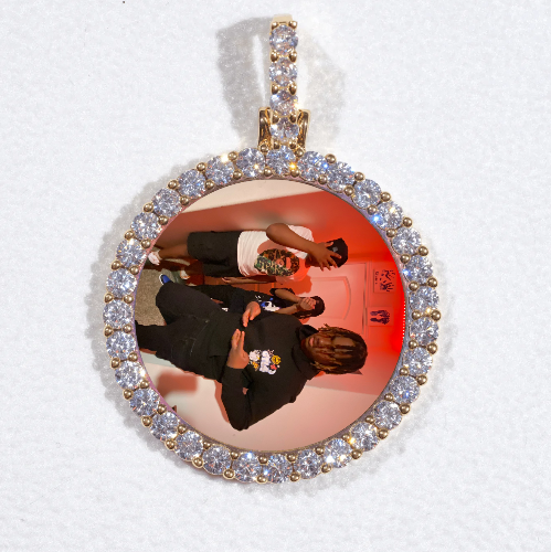 3D CIRCLE CUSTOM PICTURE PENDANT SMALL SIZE
