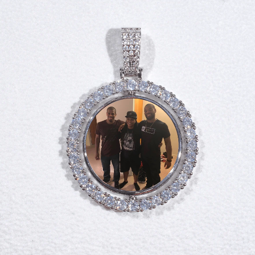 3D Spinning 2-Faced Custom Picture Pendant