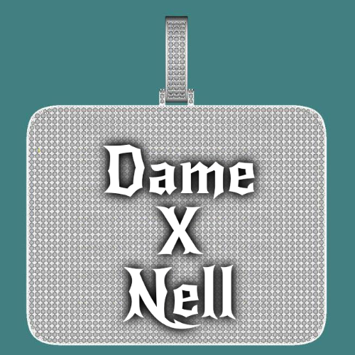 CUSTOM LETTER NECKLACE 3D BIG SQUARE