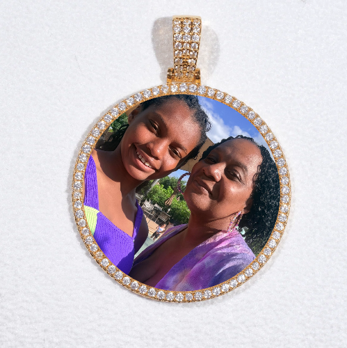 MEDIUM 3D CIRCLE CUSTOM PICTURE PENDANT