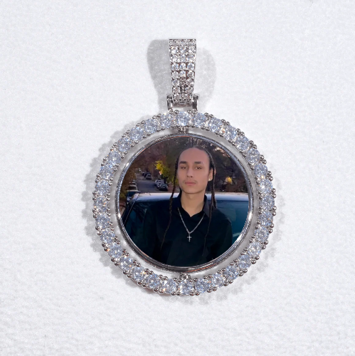 3D Spinning 2-Faced Custom Picture Pendant