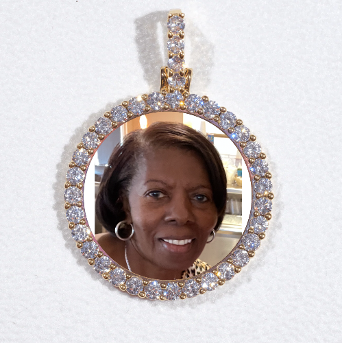 3D CIRCLE CUSTOM PICTURE PENDANT SMALL SIZE