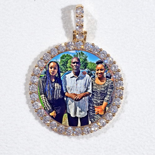 3D CIRCLE CUSTOM PICTURE PENDANT SMALL SIZE