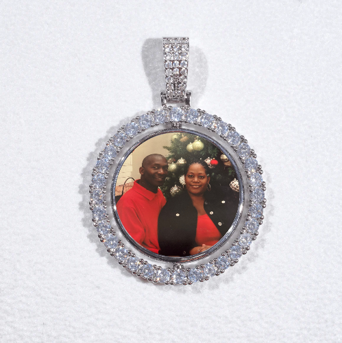 3D Spinning 2-Faced Custom Picture Pendant