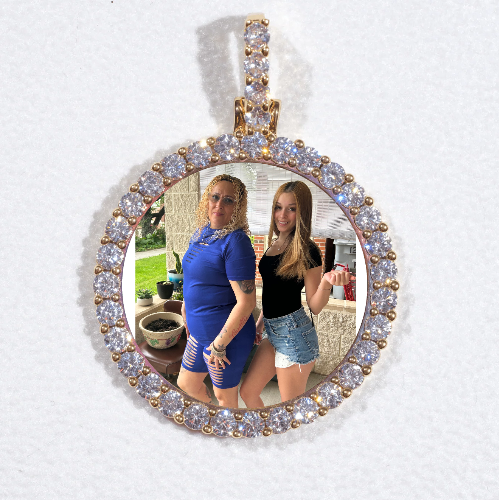 3D CIRCLE CUSTOM PICTURE PENDANT SMALL SIZE