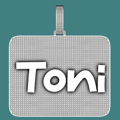 CUSTOM LETTER NECKLACE 3D BIG SQUARE
