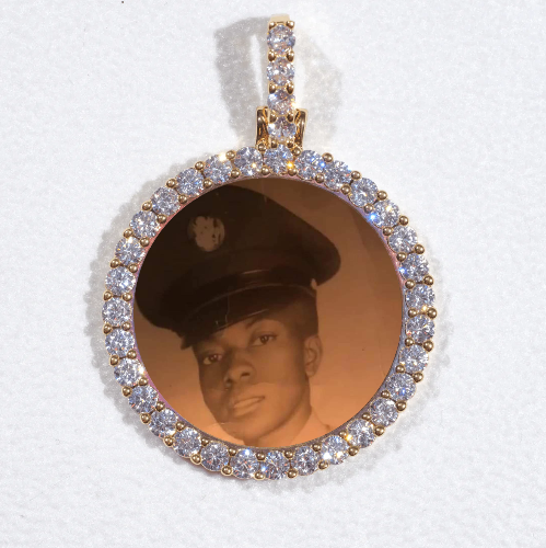 3D CIRCLE CUSTOM PICTURE PENDANT SMALL SIZE