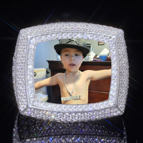 3D CUSTOM PICTURE ICED RING