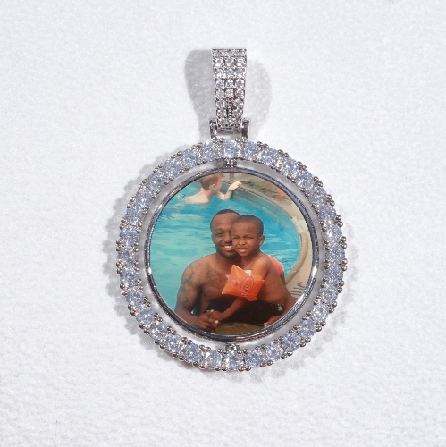 3D Spinning 2-Faced Custom Picture Pendant