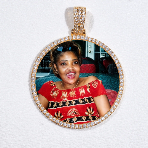 MEDIUM 3D CIRCLE CUSTOM PICTURE PENDANT