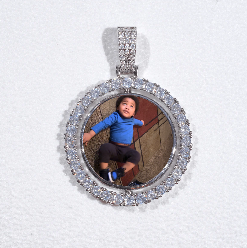 3D Spinning 2-Faced Custom Picture Pendant