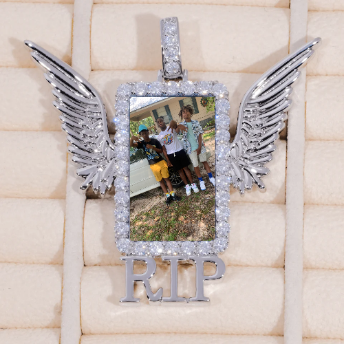 RIP WING 3D CUSTOM PICTURE PENDANT