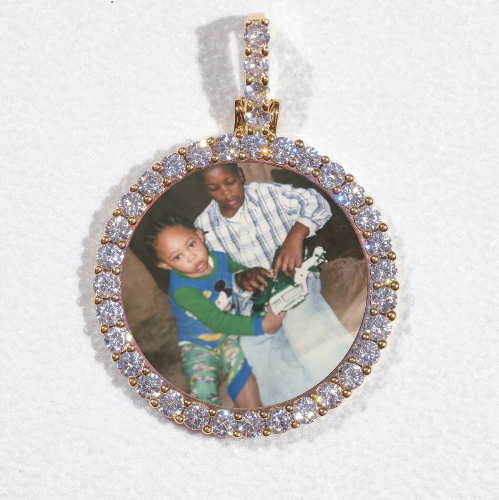 3D CIRCLE CUSTOM PICTURE PENDANT SMALL SIZE