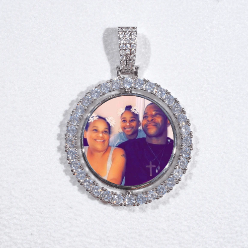 3D Spinning 2-Faced Custom Picture Pendant