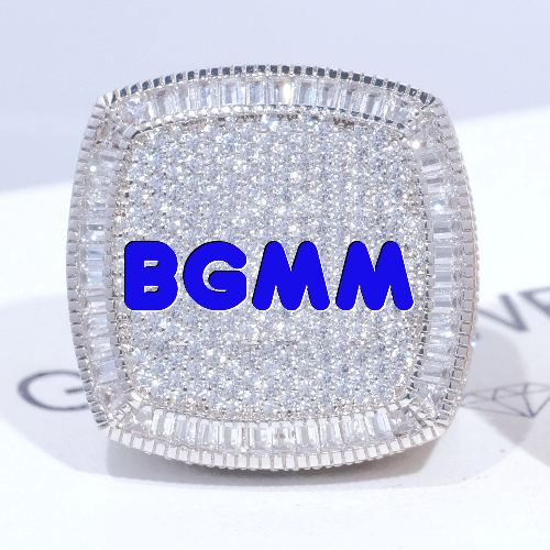 CUSTOM LETTER 3D ICED RING