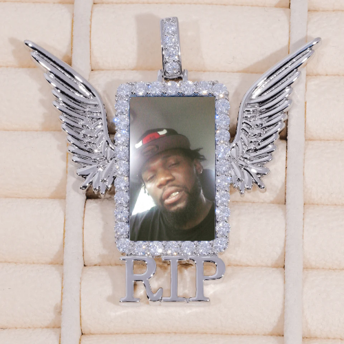 RIP WING 3D CUSTOM PICTURE PENDANT