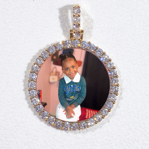 3D CIRCLE CUSTOM PICTURE PENDANT SMALL SIZE