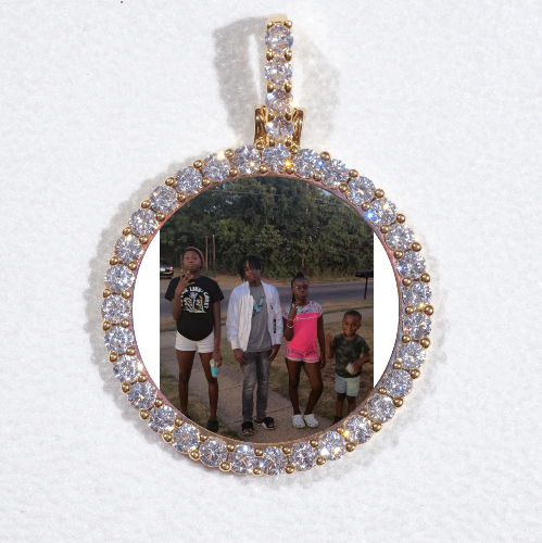 3D CIRCLE CUSTOM PICTURE PENDANT SMALL SIZE