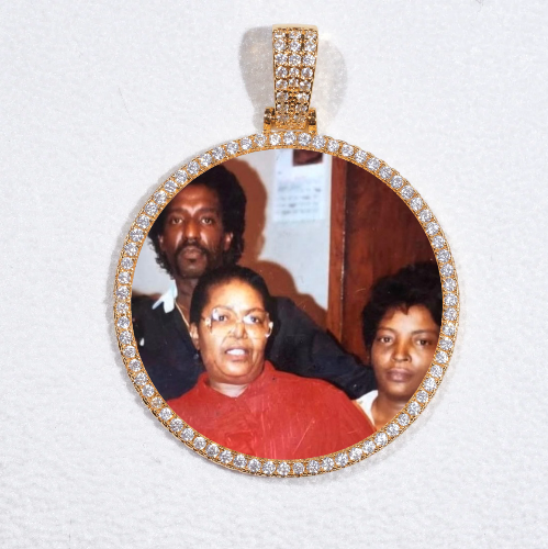 MEDIUM 3D CIRCLE CUSTOM PICTURE PENDANT