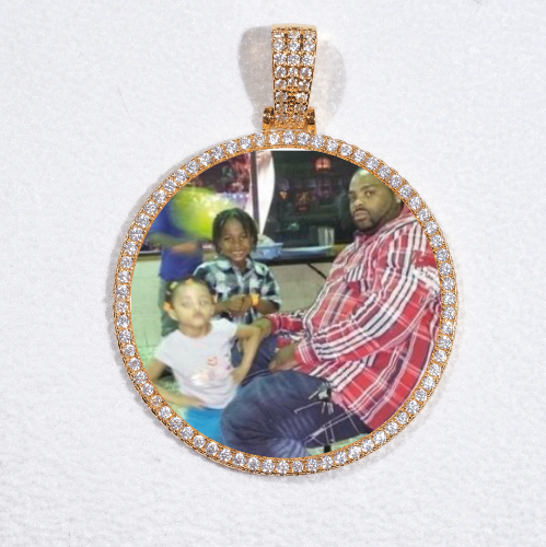 MEDIUM 3D CIRCLE CUSTOM PICTURE PENDANT