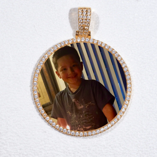 MEDIUM 3D CIRCLE CUSTOM PICTURE PENDANT