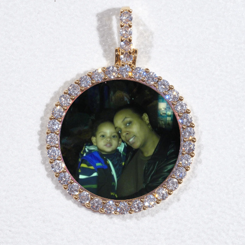 3D CIRCLE CUSTOM PICTURE PENDANT SMALL SIZE