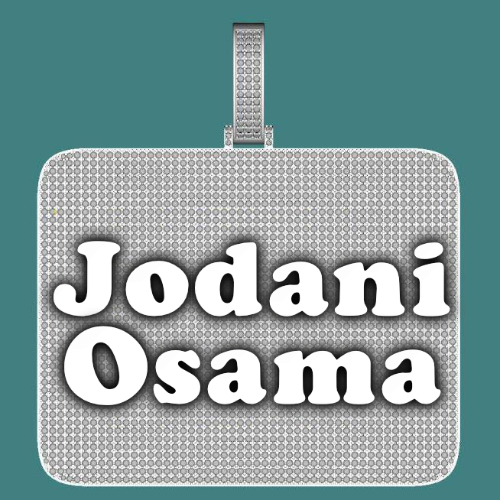 CUSTOM LETTER NECKLACE 3D BIG SQUARE