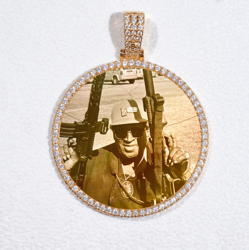 MEDIUM 3D CIRCLE CUSTOM PICTURE PENDANT
