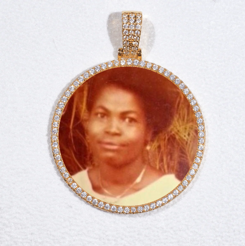 MEDIUM 3D CIRCLE CUSTOM PICTURE PENDANT