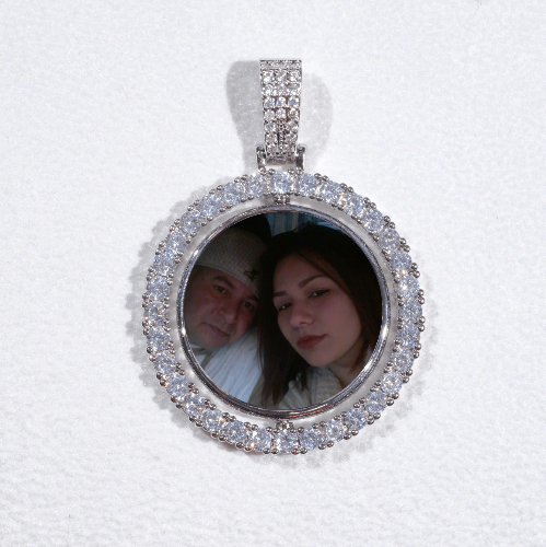 3D Spinning 2-Faced Custom Picture Pendant